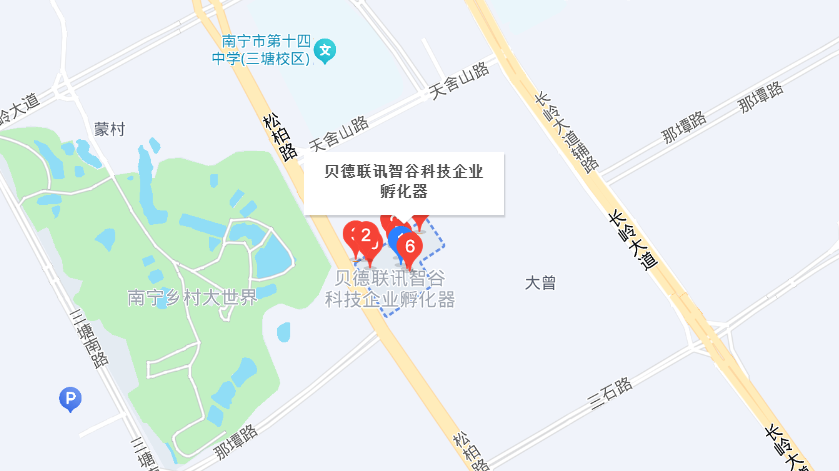 广西超慧算会计服务有限公司位置地图：南宁市兴宁区松柏路36号联讯智谷2号楼401